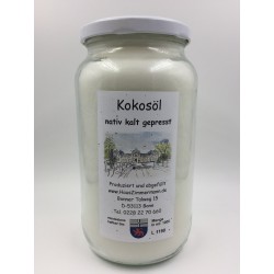 1000ml Kokosöl Nativ kalt gepresst